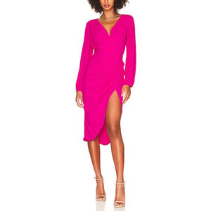 Amanda Uprichard x Revolve Long Sleeve 'Roma' Pink Dress Size M